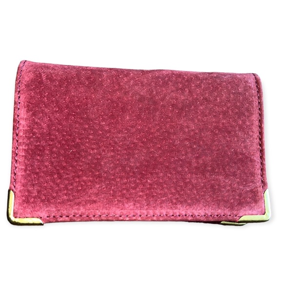 New English🦎Leather Suede Card Wallet🌵 - Picture 1 of 8